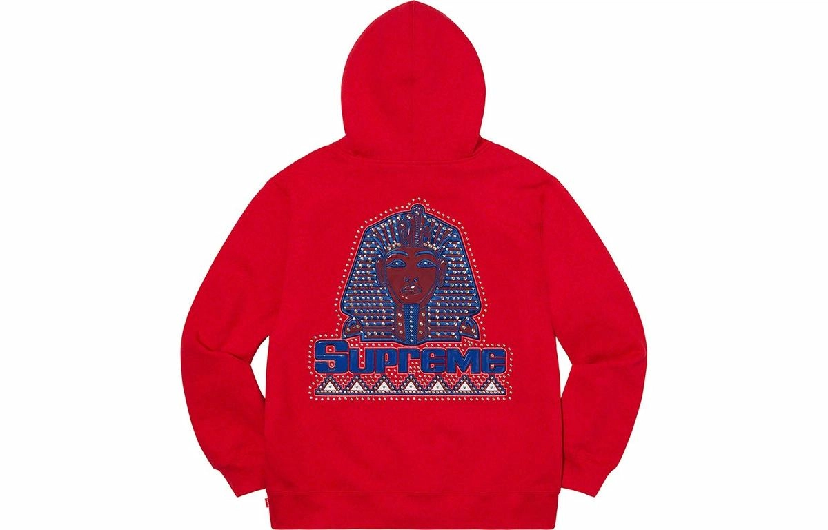 Supreme FW20 Week 1 Pharaoh Studded Hooded Sweatshirt