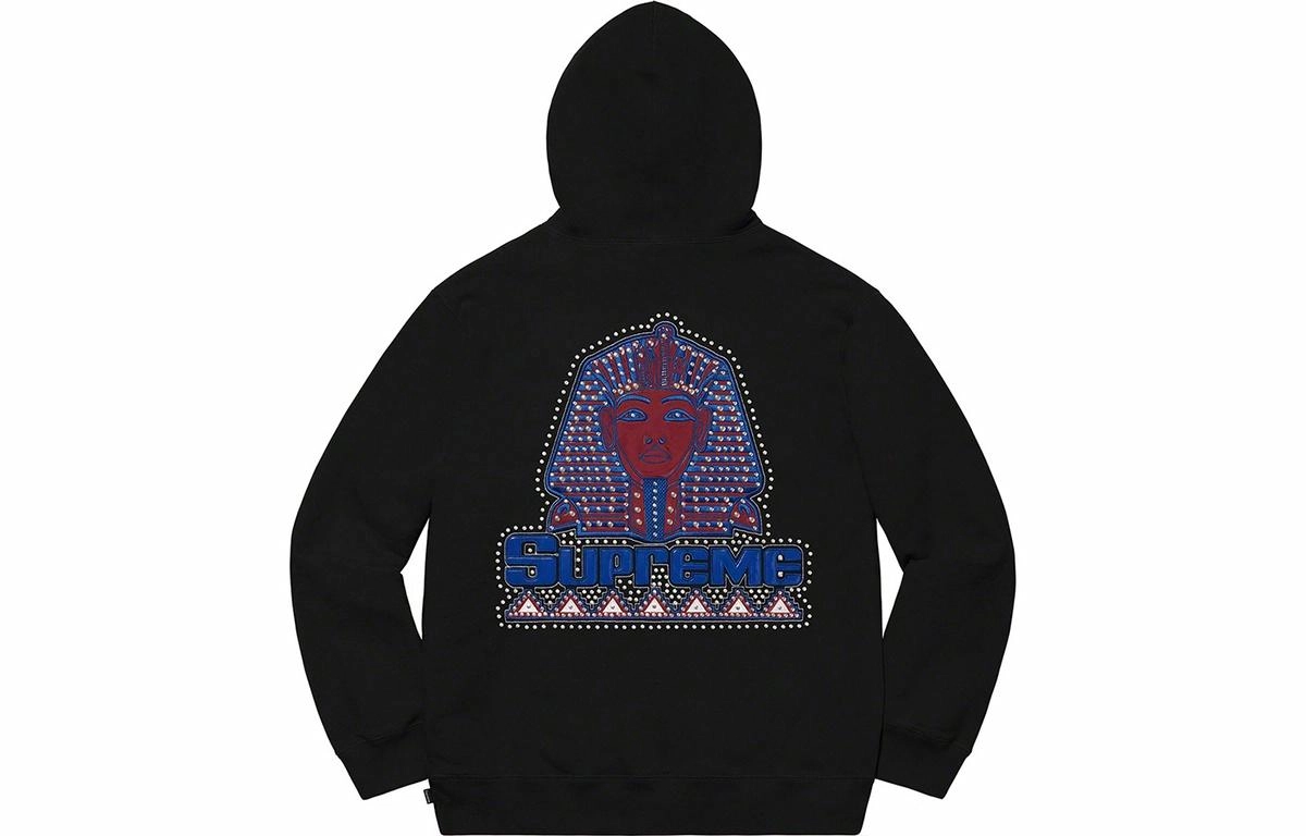 Supreme FW20 Week 1 Pharaoh Studded Hooded Sweatshirt
