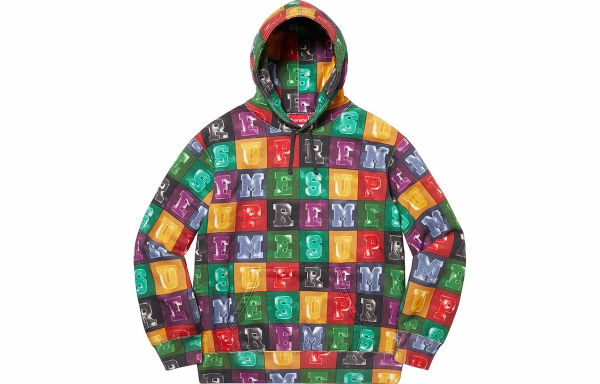 Supreme FW20 Week 1 Blocks Hooded Sweatshirt