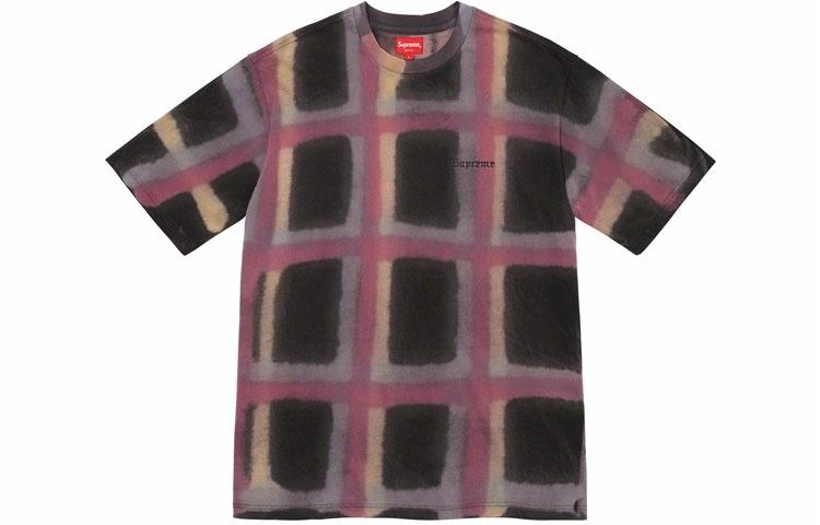 Supreme SS20 Week 17 Sprayed Plaid SS Top LogoT