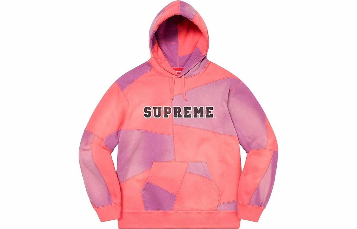 Supreme FW20 Week 5 Patchwork Hooded Sweatshirt