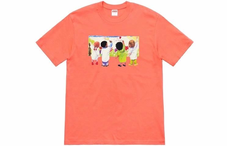Supreme SS19 Kids Tee Neon Orange T