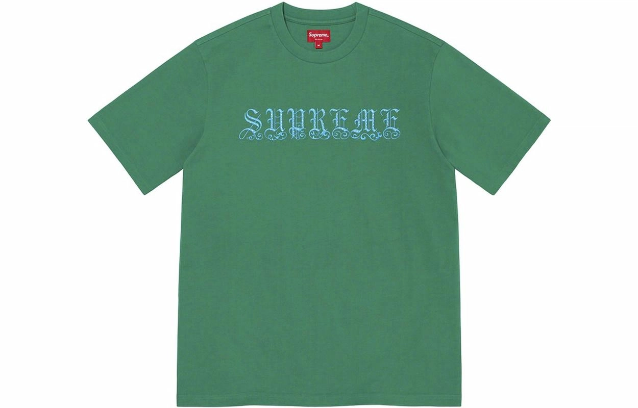 Supreme SS21 Week 8 Old English Rhinestone SS Top T