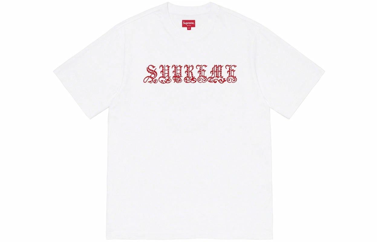Supreme SS21 Week 8 Old English Rhinestone SS Top T