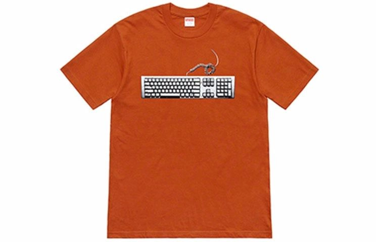 Supreme SS19 Keyboard Tee Rust T