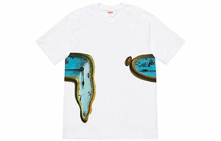 Supreme SS19 The Persistence of Memory Tee White T