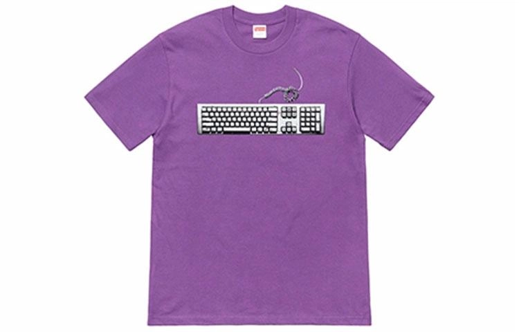 Supreme SS19 Keyboard Tee Purple T