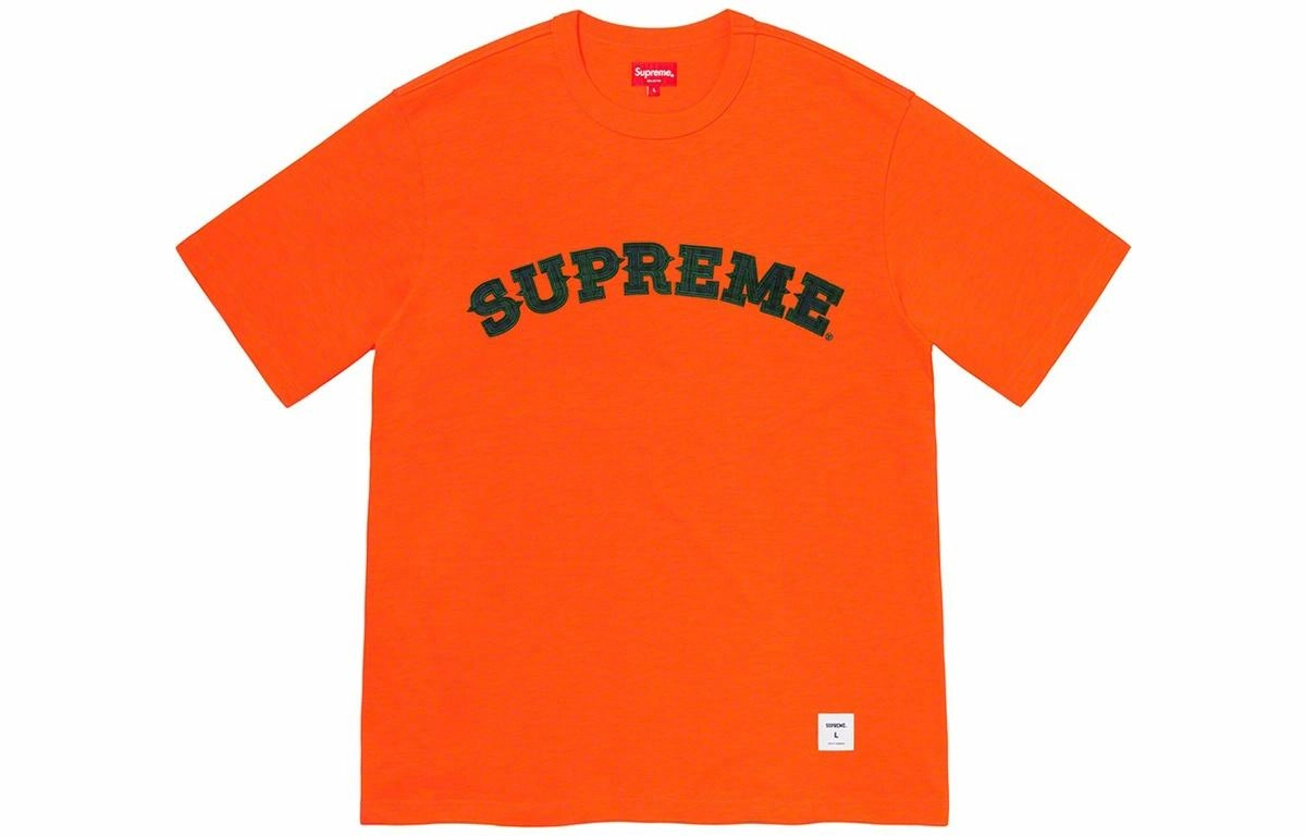 Supreme FW20 Week 1 Plaid Appliqu SS Top LogoT