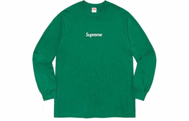 Supreme Week 7 Box Logo LS Tee Logo bogoT