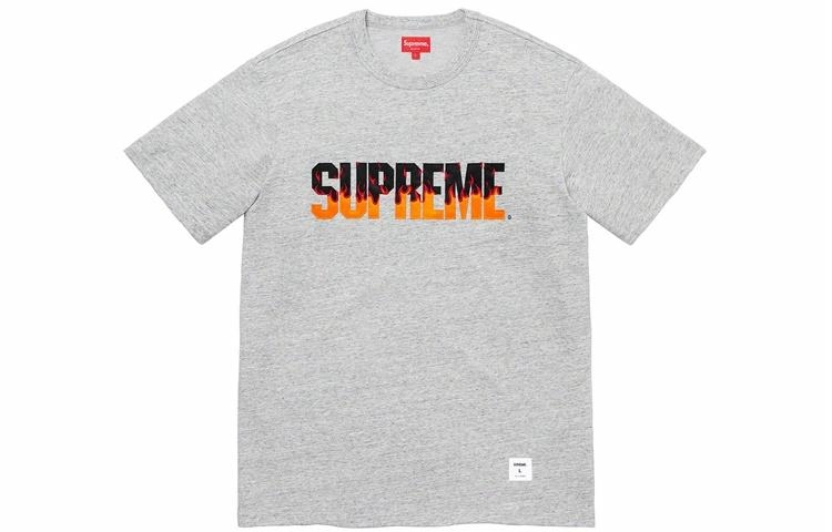 Supreme FW19 Week 1 Flame SS Top LogoT