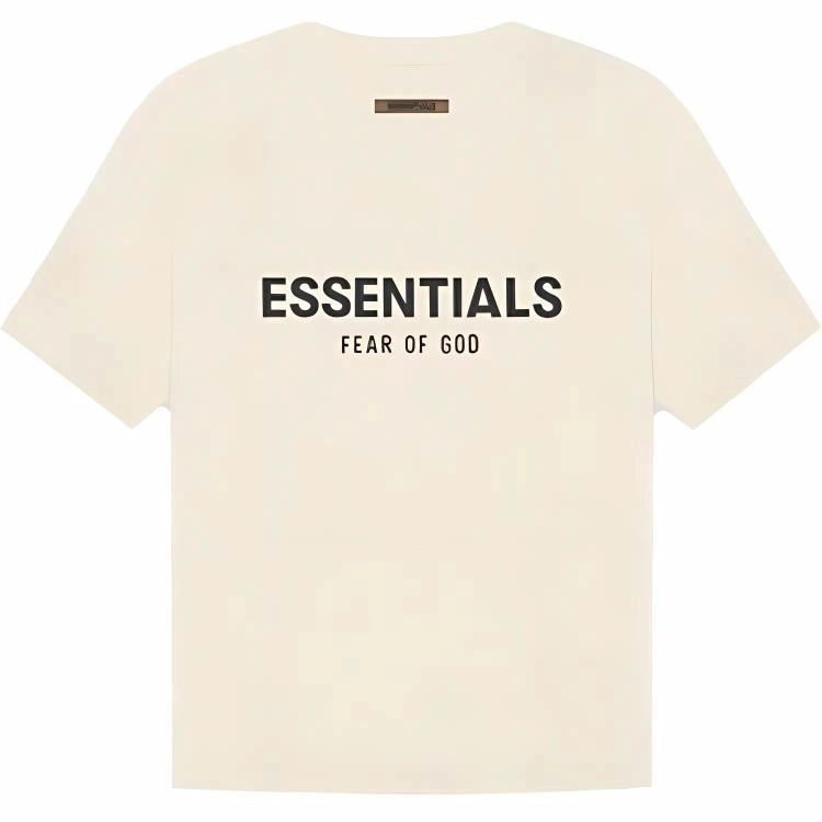 Fear of God Essentials SS21 Short Sleeve Tee ButtercreamCream LogoT