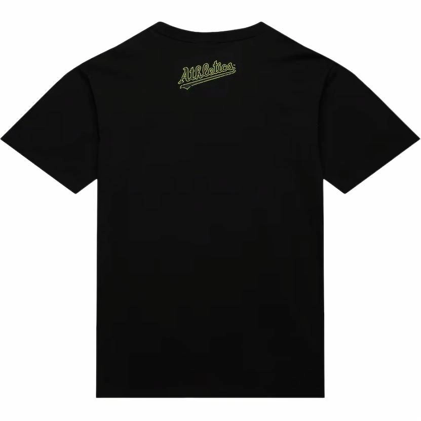 Mitchell Ness x MLB Rickey Henderson Oakland Athletics Neon Pop Player T