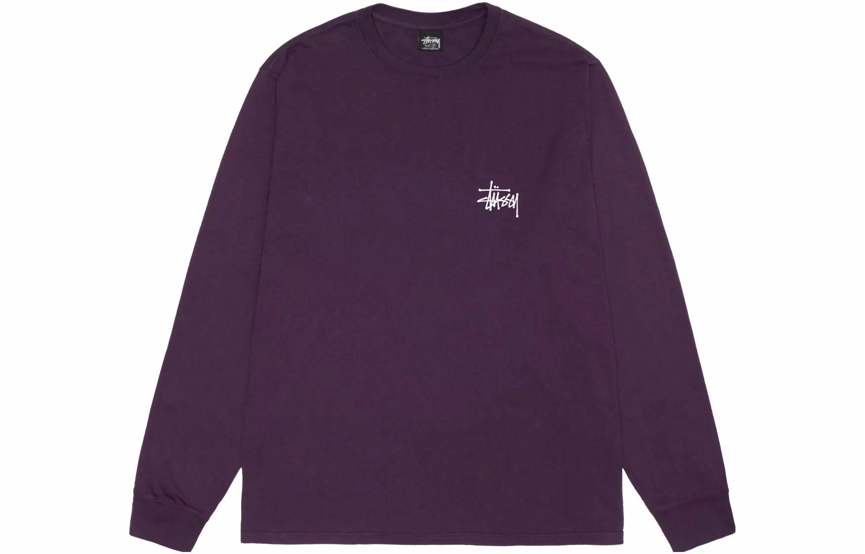Stussy Basic Stssy Pigment Dyed Ls Tee LogoT