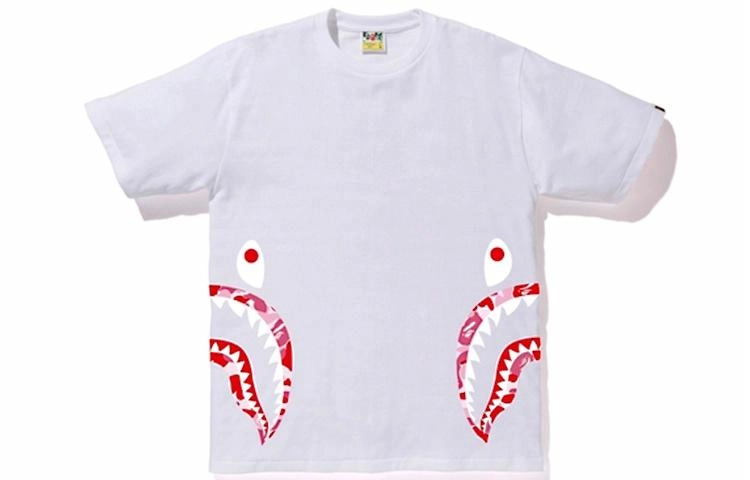 A BATHING APE ABC Side Shark Tee T
