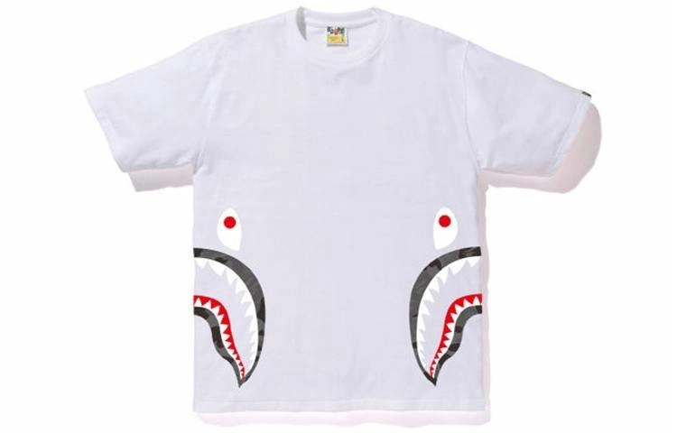 A BATHING APE ABC Side Shark Tee T