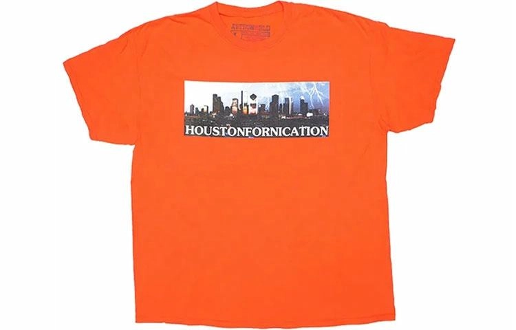 Travis Scott Cactus Jack Houston Exclusive Orange Tee T