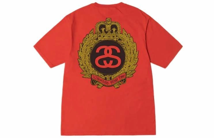 Stussy SS23 S Logo SS-LINK CROWN WREATH PIGMENT DYED TEE logo T