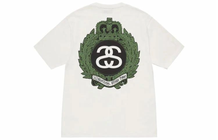 Stussy SS23 S Logo SS-LINK CROWN WREATH PIGMENT DYED TEE logo T