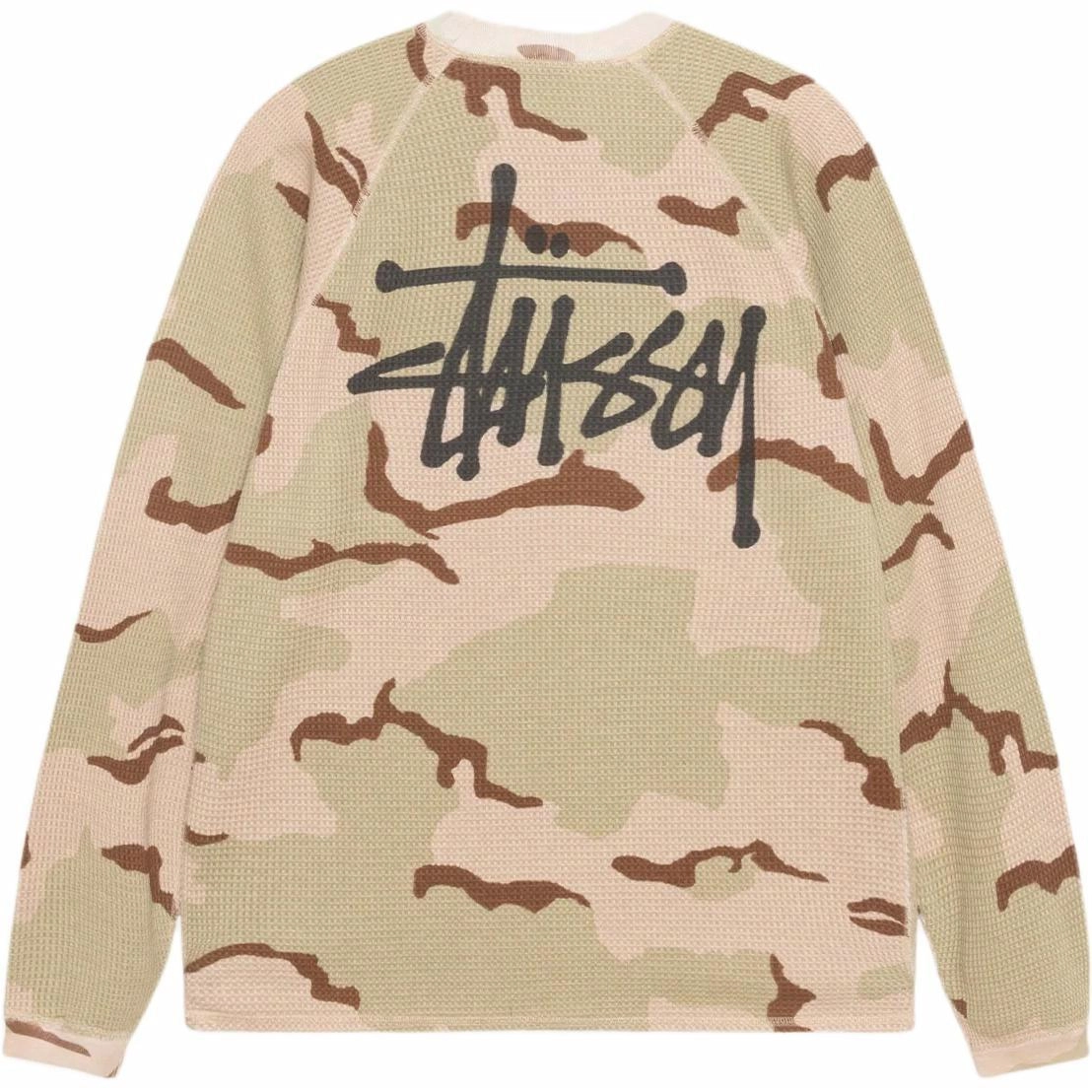 Stussy FW24 RAGLAN THERMAL LS CREW logoT