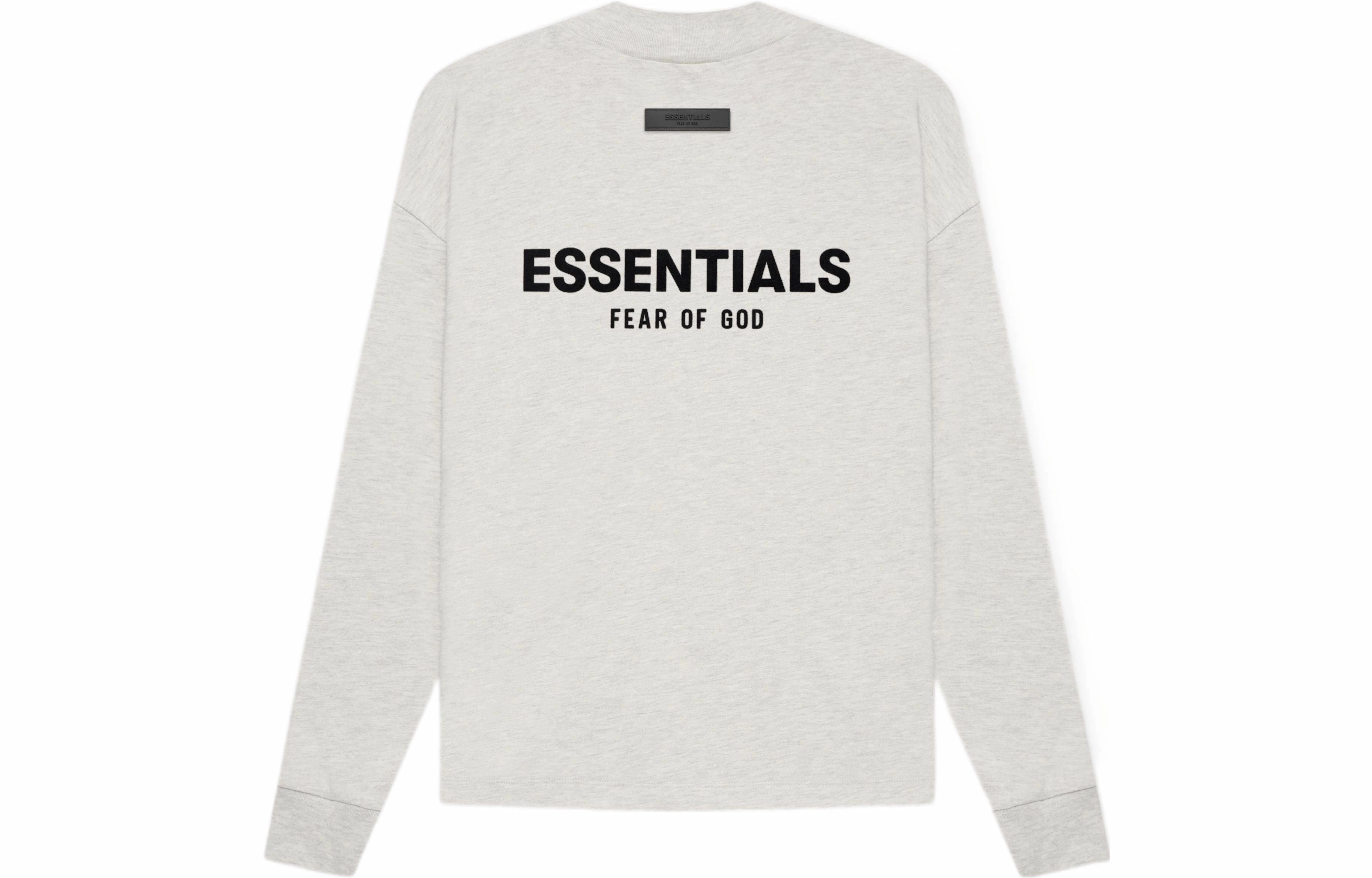 Fear of God Essentials SS22 Ls Tee Light Oatmeal LogoT