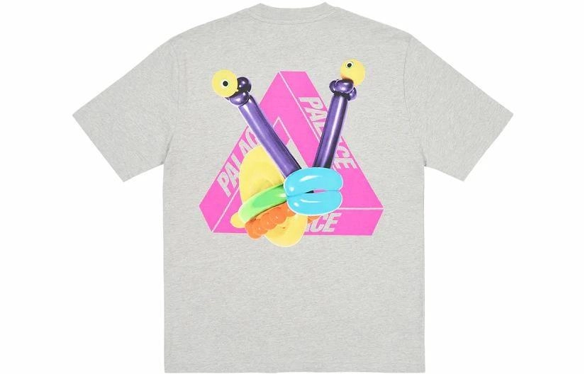 PALACE SS23 Tri-Twister T-Shirt Grey Marl LogoT
