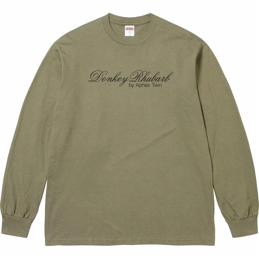Supreme x Aphex Twin SS25 WEEK2 Donkey Rhubarb LS Tee logoT