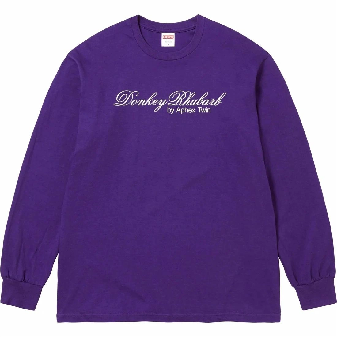 Supreme x Aphex Twin SS25 WEEK2 Donkey Rhubarb LS Tee logoT