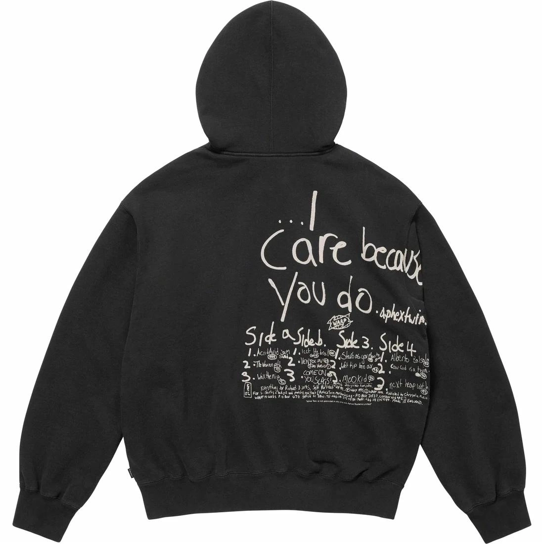 Supreme x Aphex Twin SS25 WEEK2 Zip Up Hooded Sweatshirt