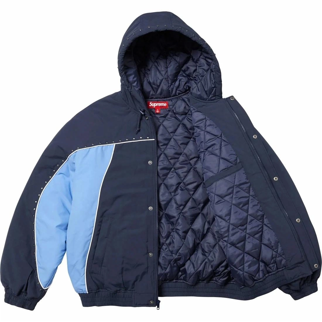 Supreme SS25 Studded Stadium Jacket logo