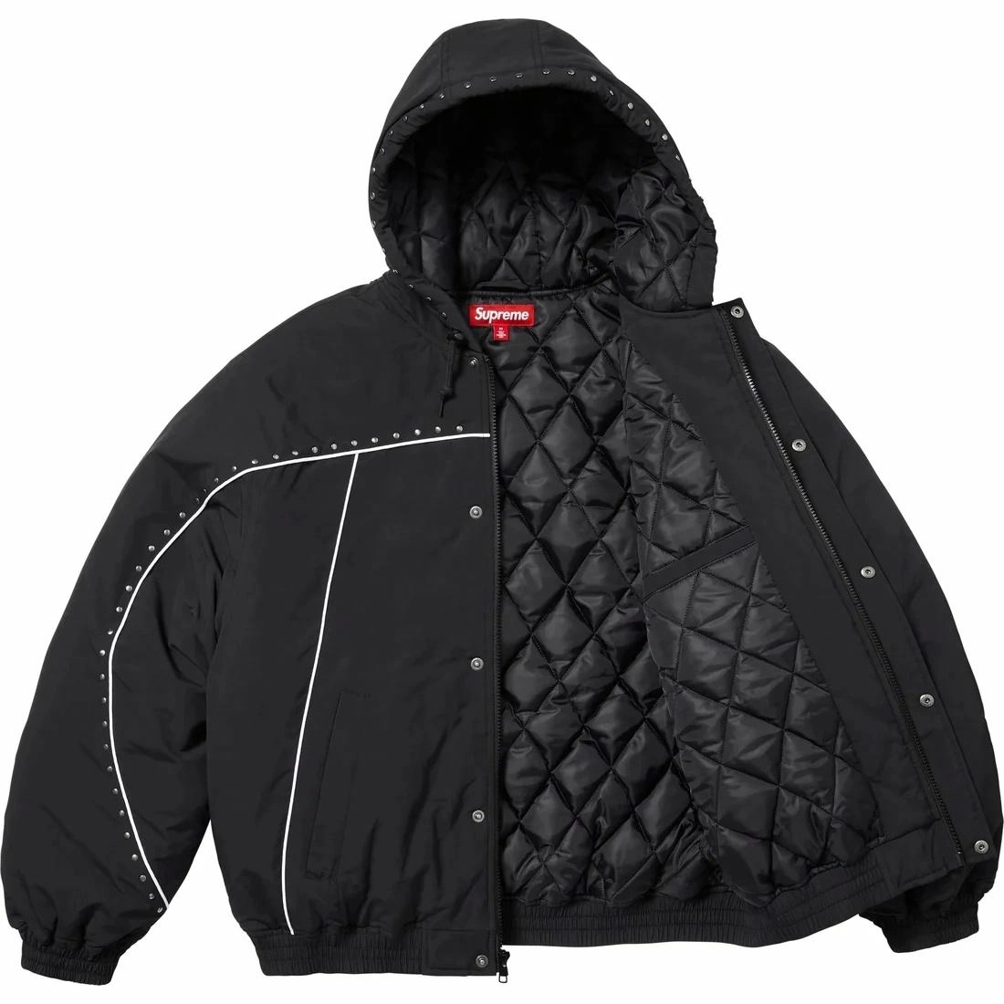 Supreme SS25 Studded Stadium Jacket logo