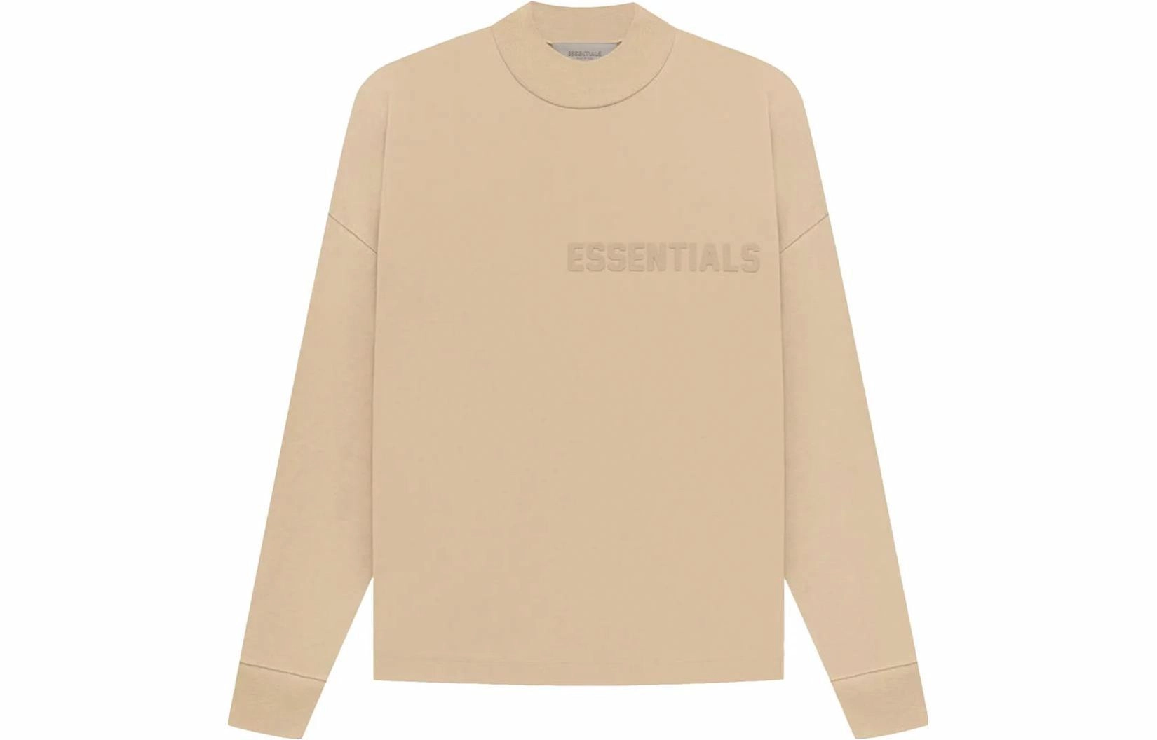 Fear of God Essentials LS Tee Sand LogoT