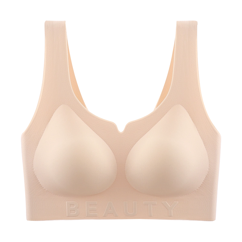 蒄趣 裸感舒适无痕美背一体式聚拢上托防下垂隐形收副乳文胸 女款