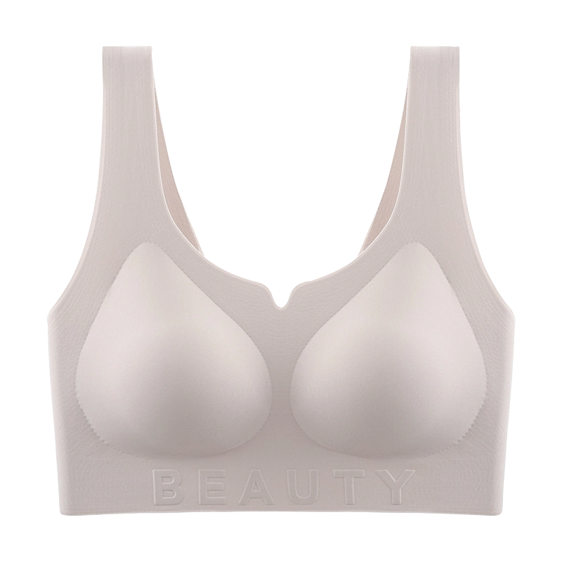蒄趣 裸感舒适无痕美背一体式聚拢上托防下垂隐形收副乳文胸 女款
