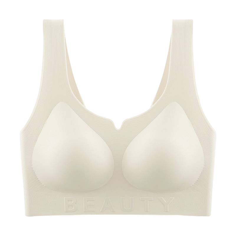 蒄趣 裸感舒适无痕美背一体式聚拢上托防下垂隐形收副乳文胸 女款