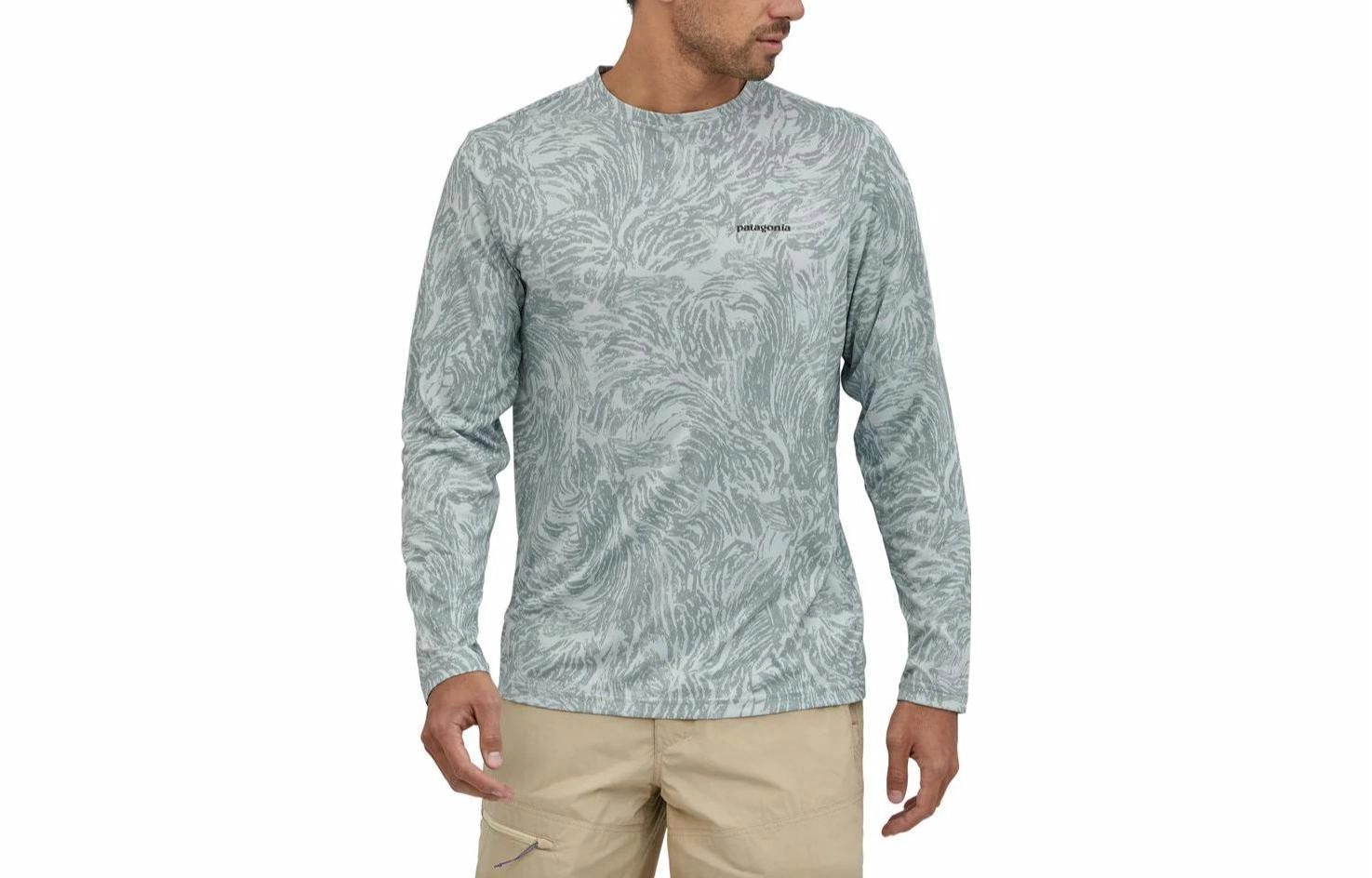 patagonia Men's Long-Sleeved Capilene Cool Daily Fish Graphic Shirt C1T