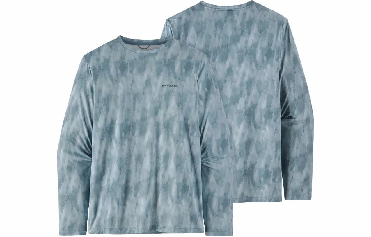 patagonia Men's Long-Sleeved Capilene Cool Daily Fish Graphic Shirt C1T