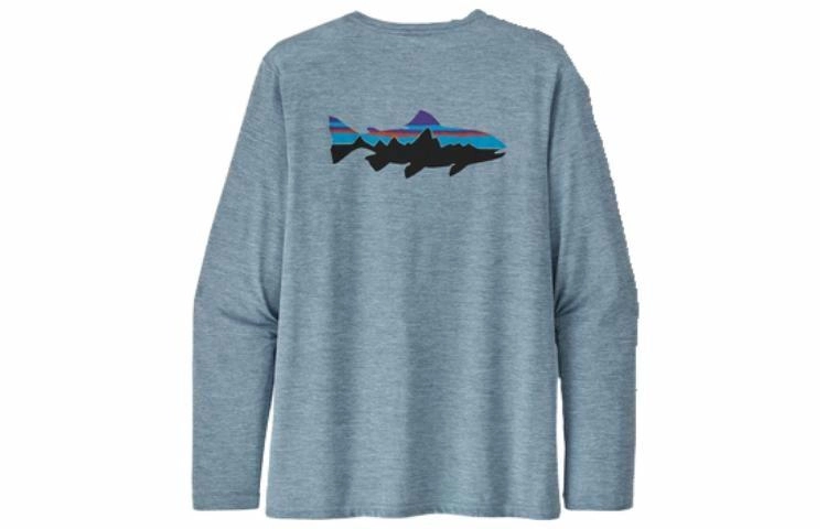 patagonia Men's Long-Sleeved Capilene Cool Daily Fish Graphic Shirt C1T