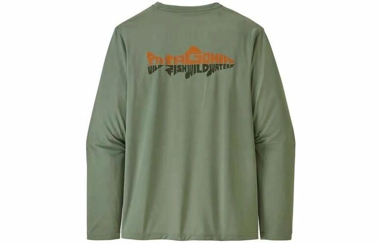patagonia Men's Long-Sleeved Capilene Cool Daily Fish Graphic Shirt C1T