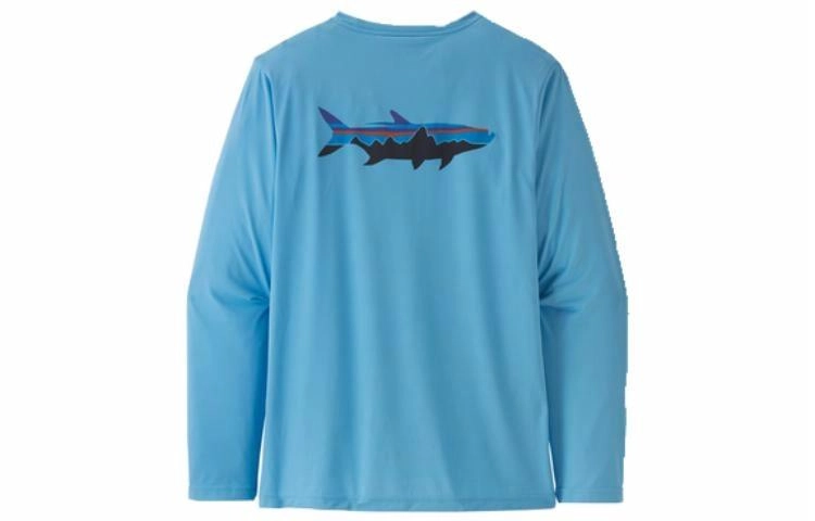 patagonia Men's Long-Sleeved Capilene Cool Daily Fish Graphic Shirt C1T