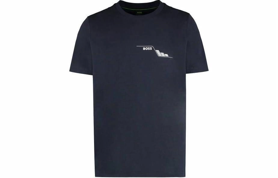 HUGO BOSS SS24 Cotton-Jersey T-Shirt With Crew Neck And Seasonal Artwork LogoT