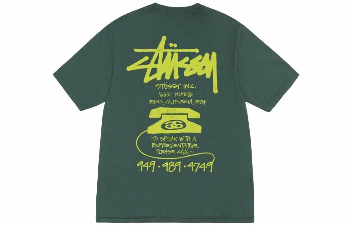 Stussy FW23 OLD PHONE TEE PIGMENT DYED T