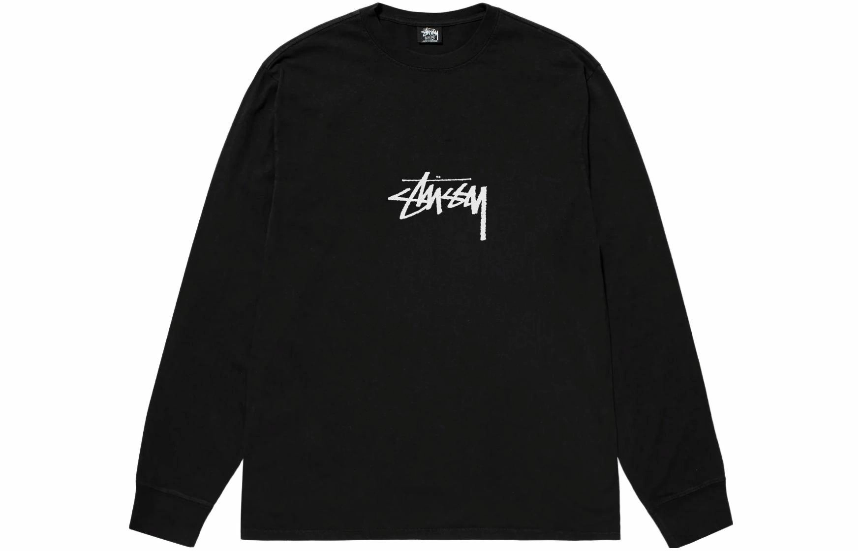 Stussy FW23 SMALL STOCK LS TEE PIGMENT DYED logoT