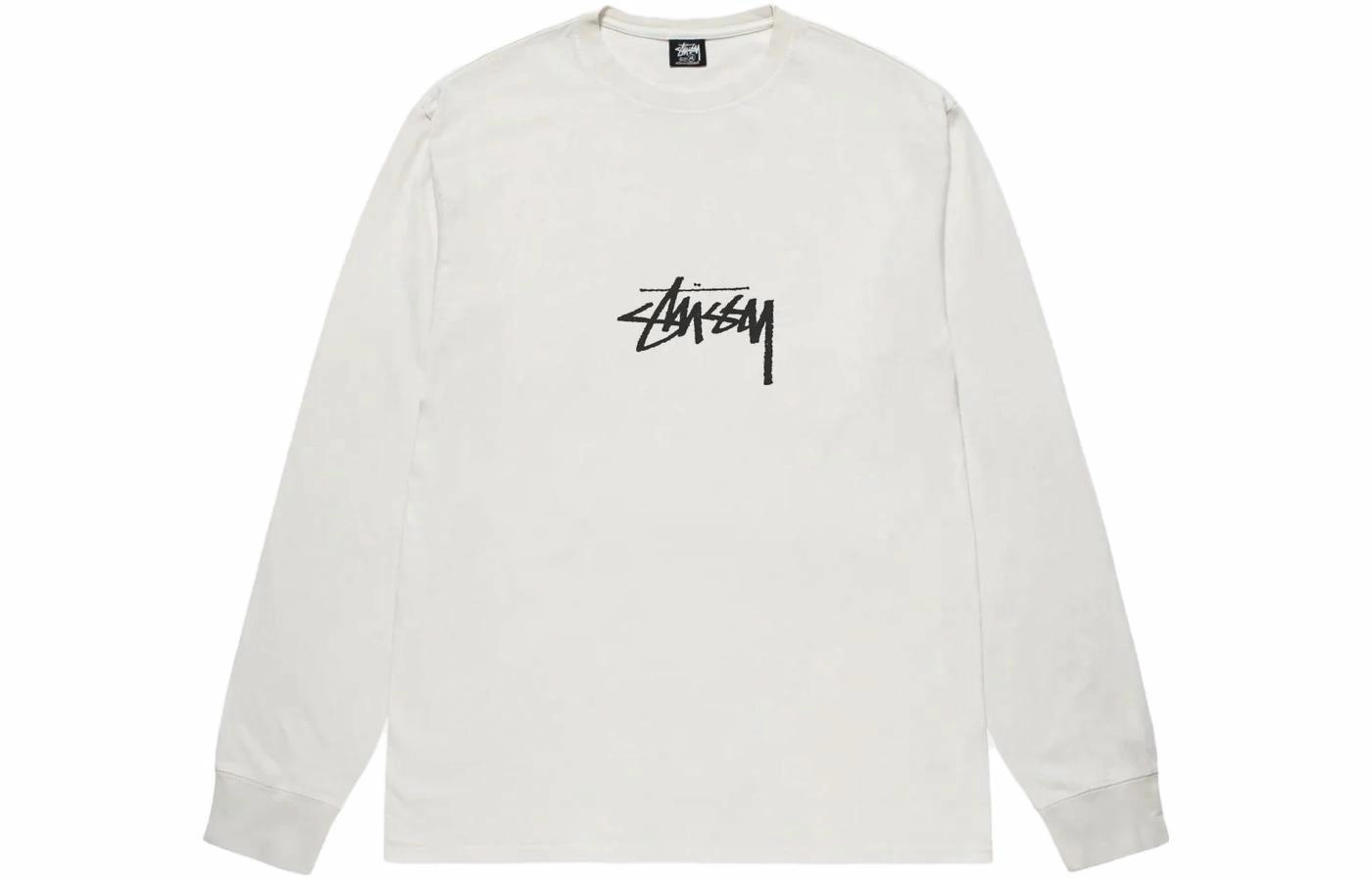 Stussy FW23 SMALL STOCK LS TEE PIGMENT DYED logoT
