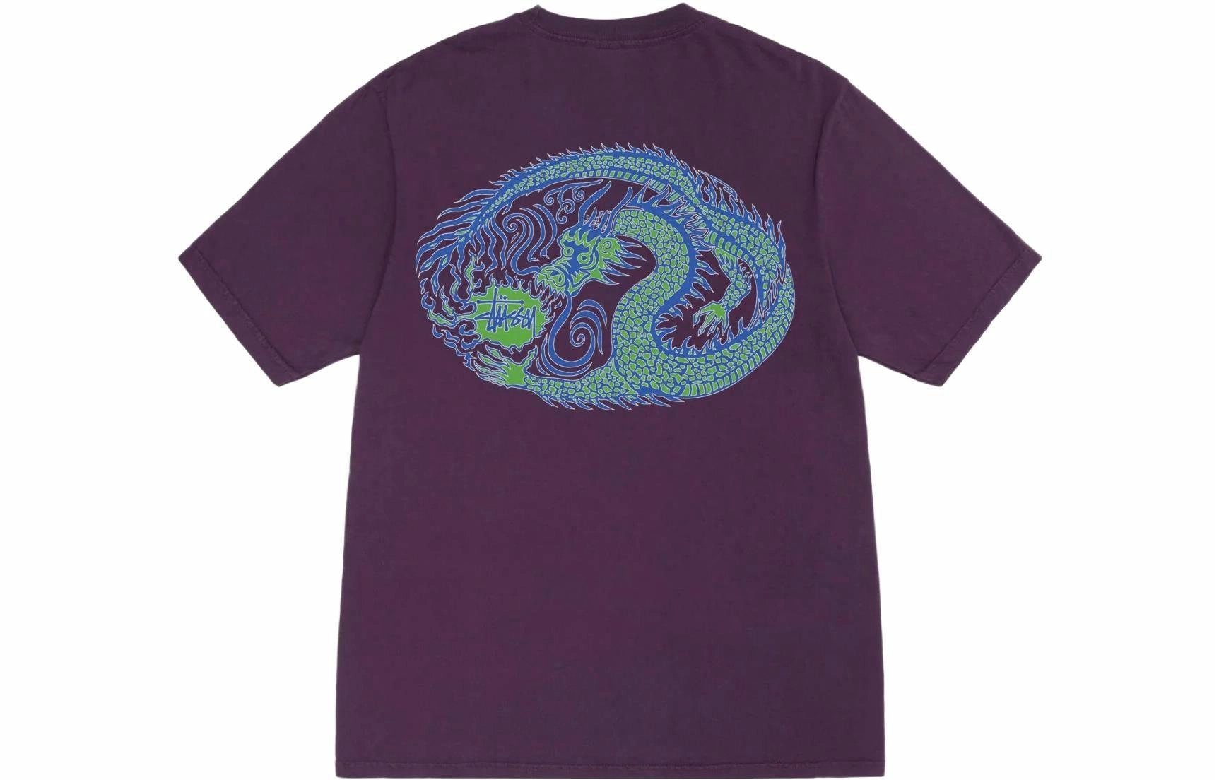 Stussy FW23 MOSAIC DRAGON TEE PIGMENT DYED T