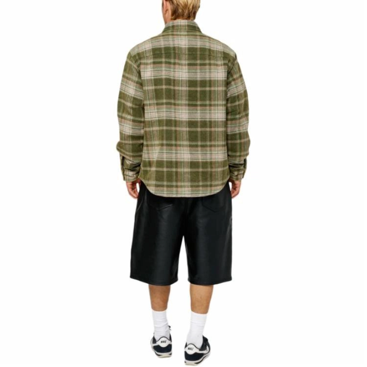 Stussy FW24 HEAVY WASHED PLAID SHIRT logo