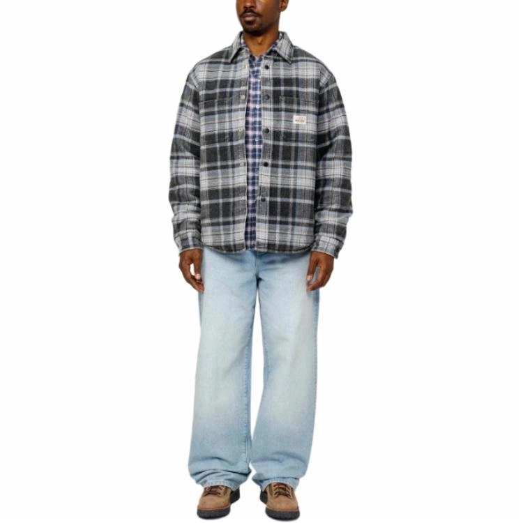 Stussy FW24 HEAVY WASHED PLAID SHIRT logo