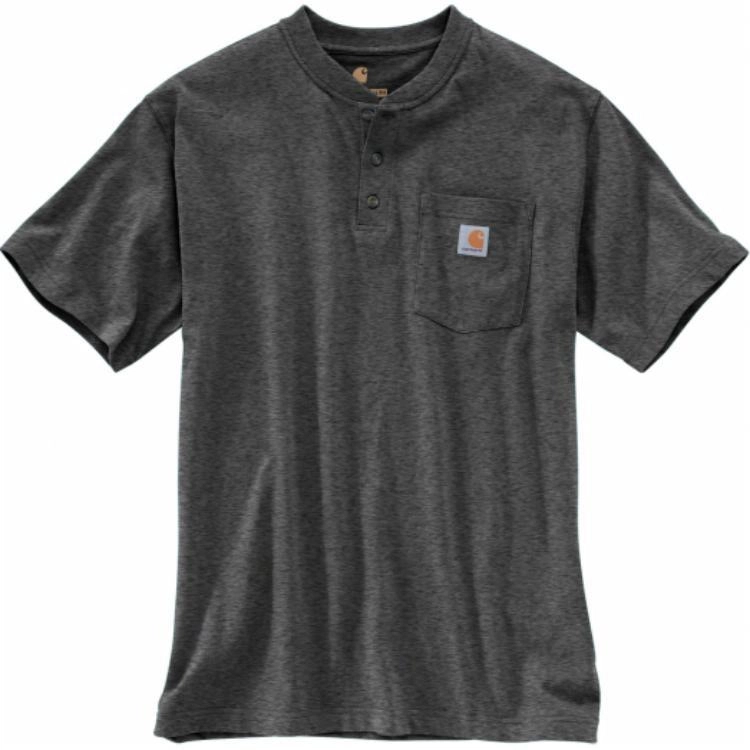 Carhartt K84 LOOSE FIT HEAVYWEIGHT SHORT-SLEEVE POCKET HENLEY T-SHIRT LogoT