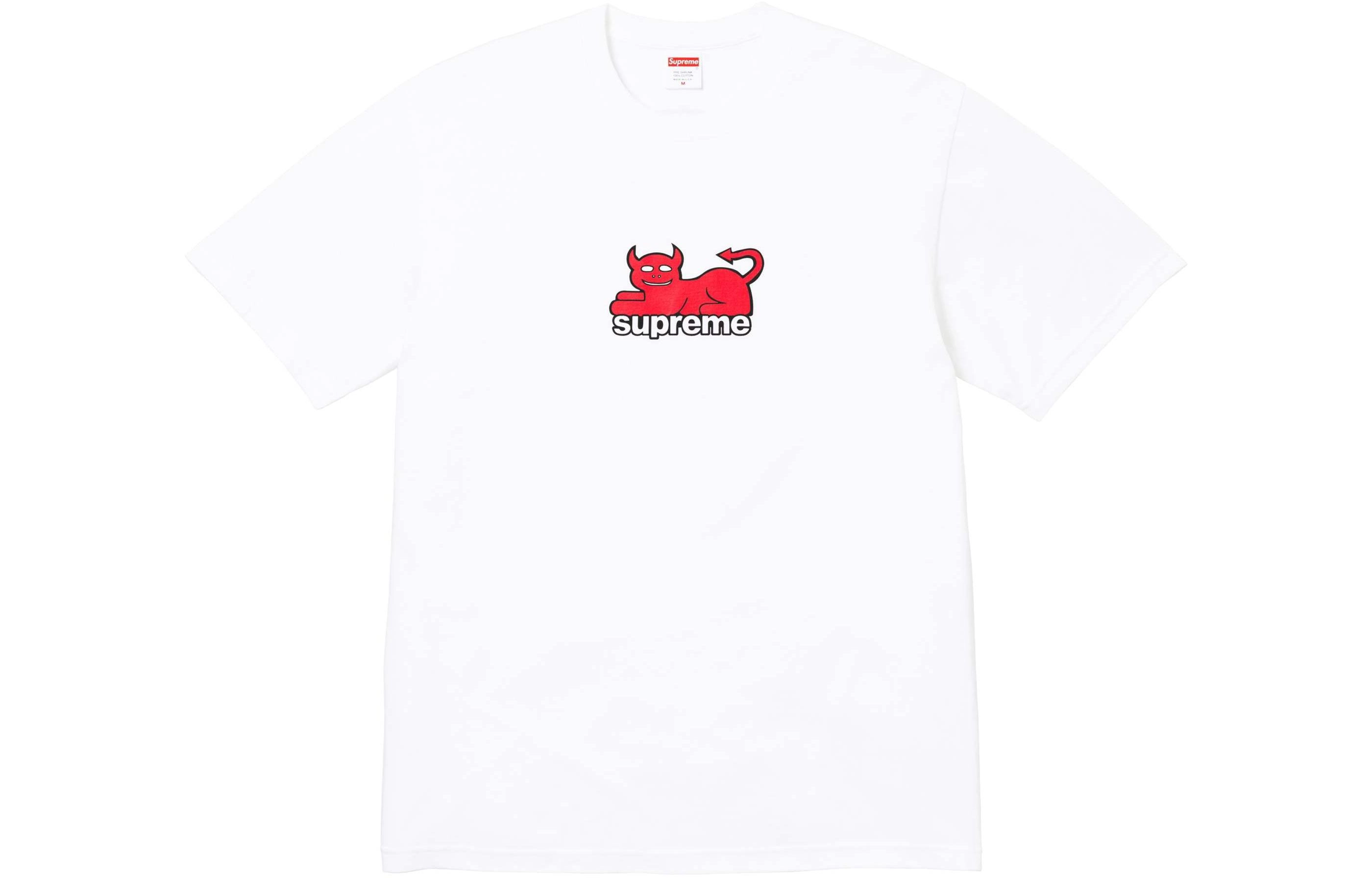 Supreme x toy machine SS24 Week4 DEVIL CAT TEE logoT