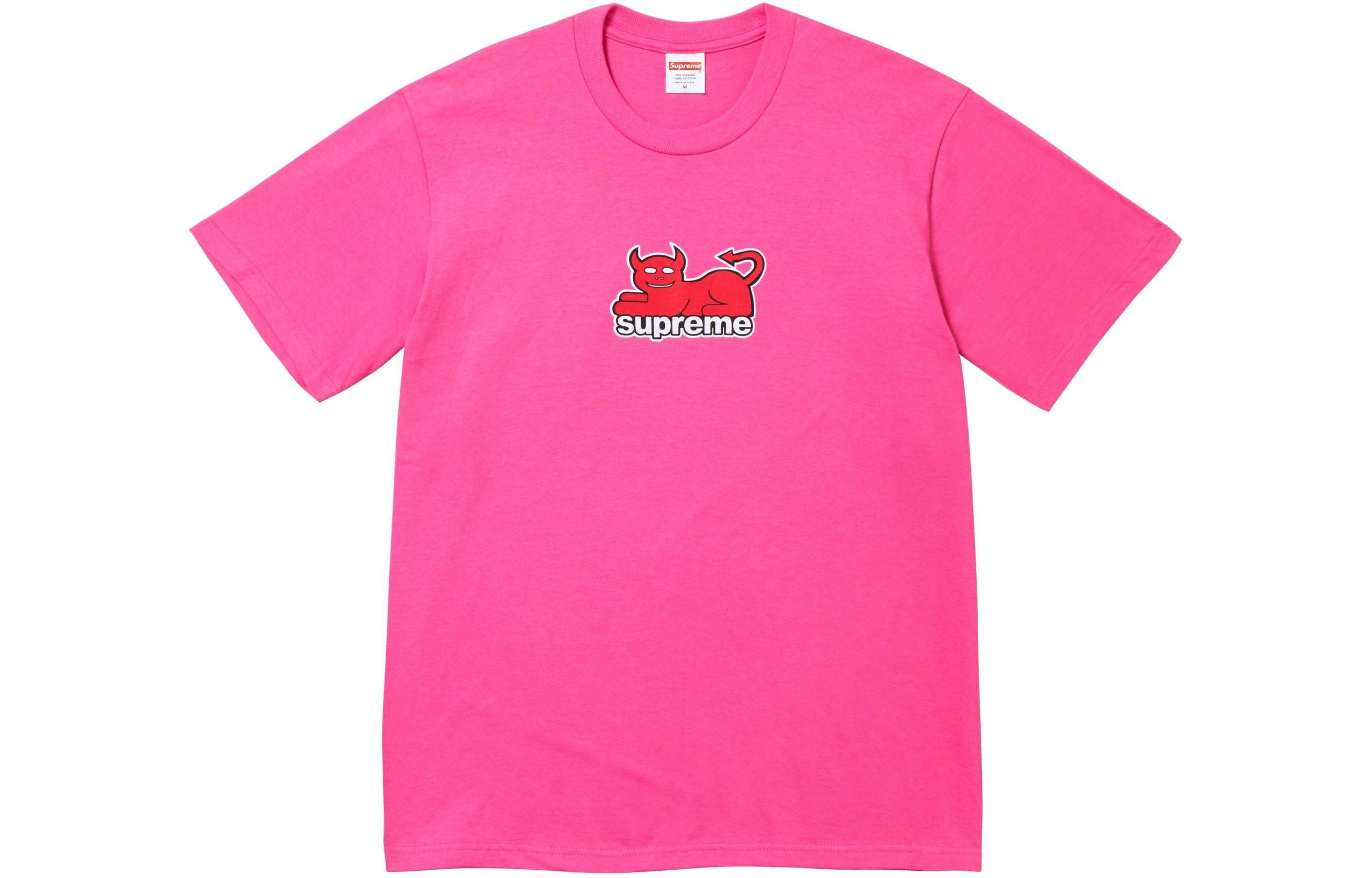 Supreme x toy machine SS24 Week4 DEVIL CAT TEE logoT