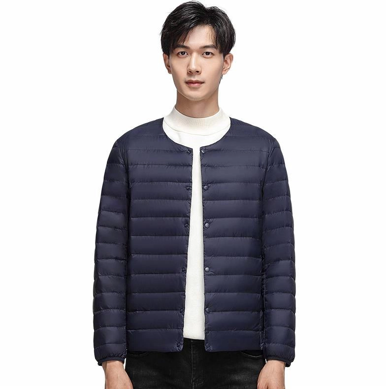 雅鹿 轻薄内胆纯色百搭羽绒服 男款